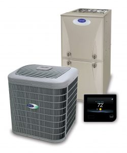 Carrier heating and cooling equipment offered by Degree.