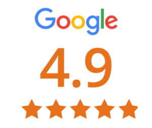 google review score 4.9 out of 5.0